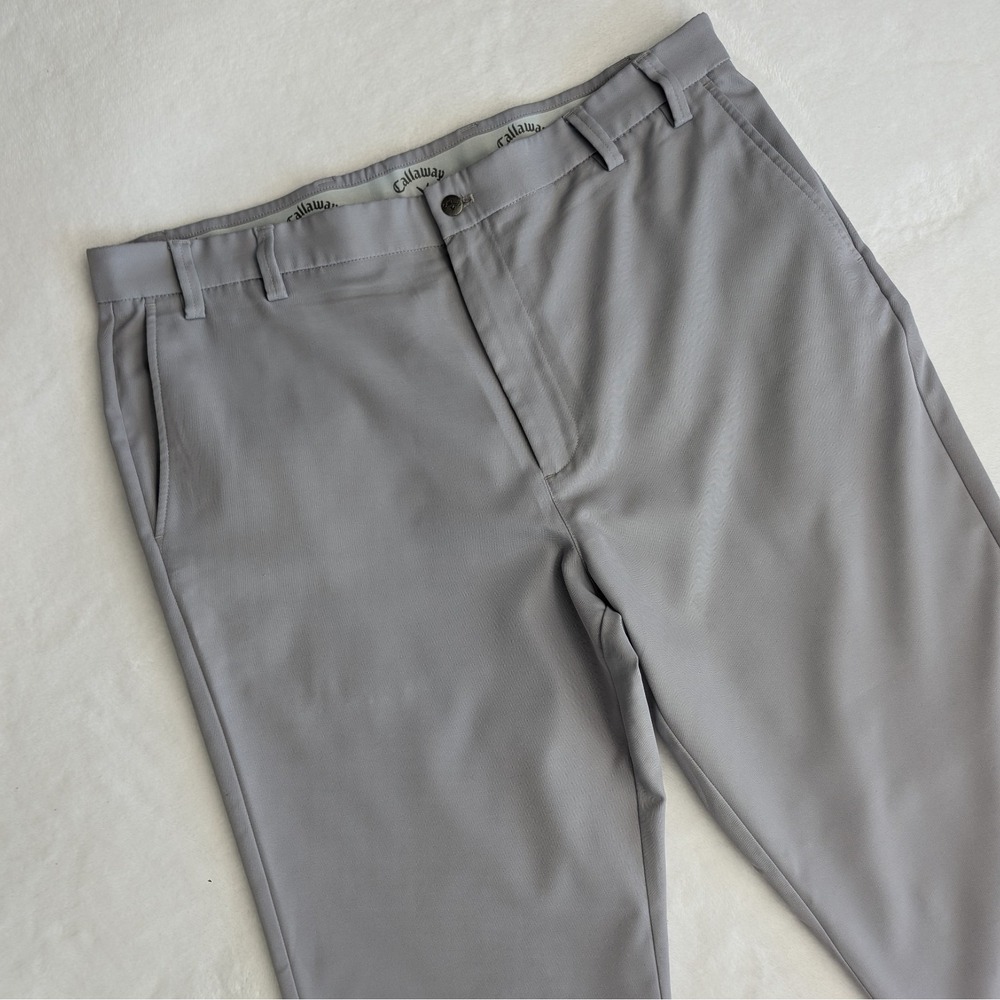Callaway‎ 40x32 Golf Active Waistband Grey Flex Comfort Stretch Men''s Pants